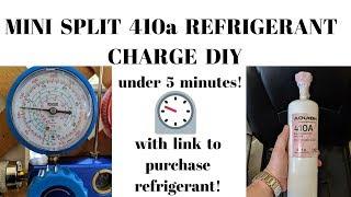 How to charge mini split yourself DIY 410a refrigerant save money