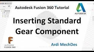 Autodesk Fusion 360 Tutorial - Inserting Standard Spur Gear Component