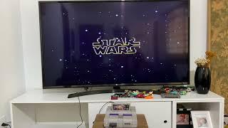 Star wars o retorno de jedi com a label do star trek super Nintendo
