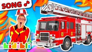 Call the Firefighters  Fire Trucks Song for Kids  Kidibli