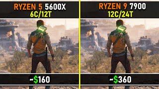 Ryzen 5 5600X vs Ryzen 9 7900  10 CPU Intensive Games Tested  How Much Performance Can You Gain