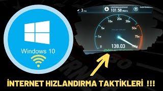 Programsız internet hızlandırma.Windows 10 2019