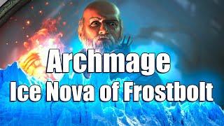 Archmage Ice Nova of Frostbolt Мега крутой билд  Path of Exile Necropolis 3.24