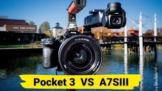 DJI Osmo Pocket 3 vs Sony A7SIII Video Comparison