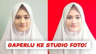 Cara edit foto ganti background merahbiru  Cuma pake HP