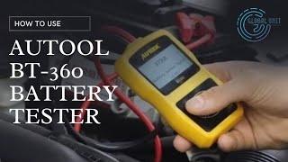 How to Use AUT00L BT-360 Car Battery System Tester Analyzer Auto Diagnostic Tool 12V 24V