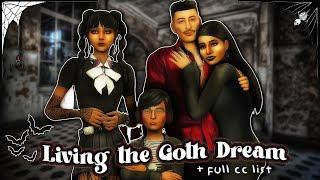 Giving Goth Family Makeover In Sims 4  + Full cc list  The Sims 4 CAS