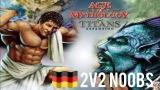 Age of Mythology  2v2 Noobs vs CPU on Hard  GER HD60