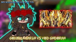 MV Kaijus Reacting To MMD GODZILLA EARTH VS VOID GHIDORAH