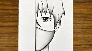 ANIME DRAWING  How To Draw Anime easy step by step  Creative Corner