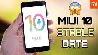MIUI 10 Stable Rom Release Date Confirmed Update Schedule