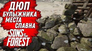 ДЮП БУЛЫЖНИКОВ И МЕСТА ИХ СПАВНА  SONS OF THE FOREST  #sonsoftheforest