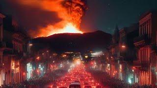 Mount Etna is erupting Catania is covered in ashes
