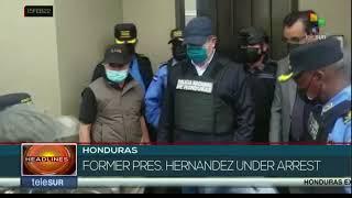 Former Honduran President Juan Orlando Hernandez arrested on drug trafficking charges