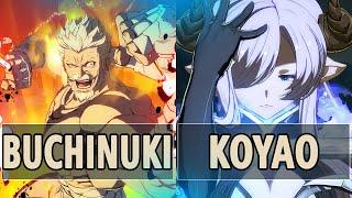 GBVSR Buchinuki Soriz Vs Koyao Narmaya  High Level Gameplay  Full Set.