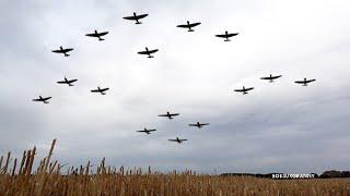   Goosebumps  As Big Wing Spitfire & Hurricane Flypast Thunders Over Duxford Airshow 2024