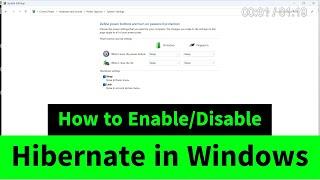 How to Enable or Disable Hibernate in Windows 788.11011