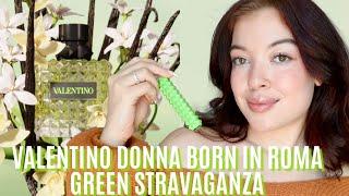 NEW VALENTINO DONNA BORN IN ROMA GREEN STRAVAGANZA 