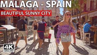 Malaga City 4K Morning Walk - Virtual Walking Tour Andalucía Spain