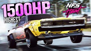 Need for Speed Heat - 1500HP+ Highest Horsepower Car Dodge Charger Customization