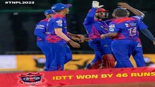 IDream Tiruppur Tamizhans vs Ba11sy Trichy TNPL 2023 Highlights  ITT vs BT TNPL 16th Match 2023