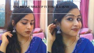 One brand makeup tutorial lakme
