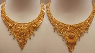 14 to 40 Grams latest gold necklace designs with weight and price.