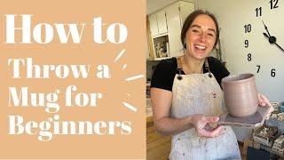 How to Center Clay on the Pottery Wheel  Throwing a Mug for Beginners