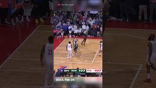 2 Unlucky half court shouts by Joel Embiid vs Celtics 2023 and Suns 2022