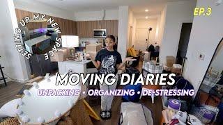 first few days in my new apartment *unpacking + destressing*  moving vlog  Living Alone at 20