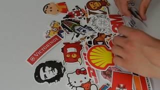 Stickers Unboxing 50 Unique Vintage Vinyl Stickers