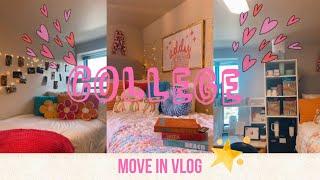 COLLEGE MOVE IN VLOG  Virginia Tech + Freshman Year dorm