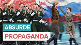 Erbeutete Kriegspanzer ausgestellt Große Militärparade in Moskau