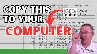 How to Download GEDMatch Tables To Your Computer  Genetic Genealogy