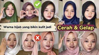 AWAS SALAH WARNA REKOMENDASI WARNA HIJAB YANG BIKIN WAJAH CERAH  TIPS MEMILIH WARNA YANG COCOK