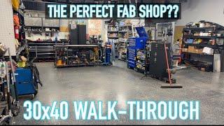 30x40 Garage Shop Tour  Fab Shop or Man Cave?