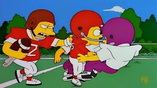 Nelsons secret hidden talent for American football The Simpsons
