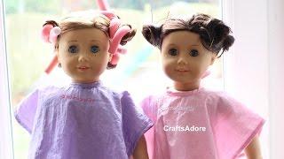 How to curl American Girl Dolls hair using hot water dunk HD