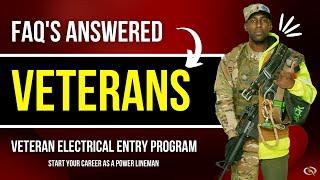 VETERANS looking for a career as a POWER LINEMAN  Watch this