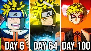 Spending 100 Days as NARUTO UZUMAKI in Shinobi Life 2.. - Roblox