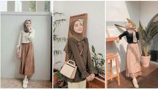 OOTD HIJAB WARNA COKLAT  OOTD SIMPEL WARNA COKLAT NUDE