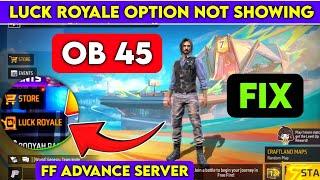 free fire advance server luck royale  free fire advance server luck royale problem  advance server