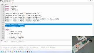 Raspberry Pi Pico - MicroPython - Simple Tutorials - Lesson 10 Making A Puffin Crossing Threads