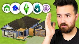 I can only use 1 item from each pack Sims Build Challenge