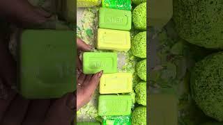 Oddly satisfying soap crushing foam boxes ASMR #shorts