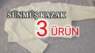 ESKİ KAZAKTAN YAPTIĞIMA İNANAMAYACAKSINIZ #kazak #geridönüsüm #atmadeğerlendir