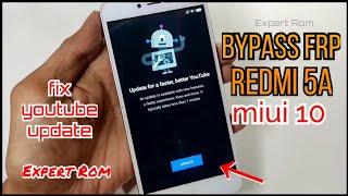 Redmi 5A Miui 9 Miui 10 FRP Google Account Lock Bypass Without PC FIX YOUTUBE UPDATE