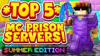 TOP 5 PRISON SERVERS *SUMMER 2023 EDITION*  Best Minecraft OP Prison  1.81.191.20BEDROCK SERVER