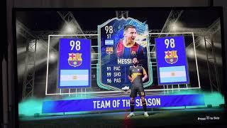 Lionel Messi OMG Most insane 85X10 Fifa 21 packed TOTS Messi