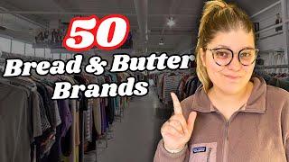 50 BEST BREAD & BUTTER BRANDS TO THRIFT & RESELL Online in 2024 Selling on eBay & Poshmark